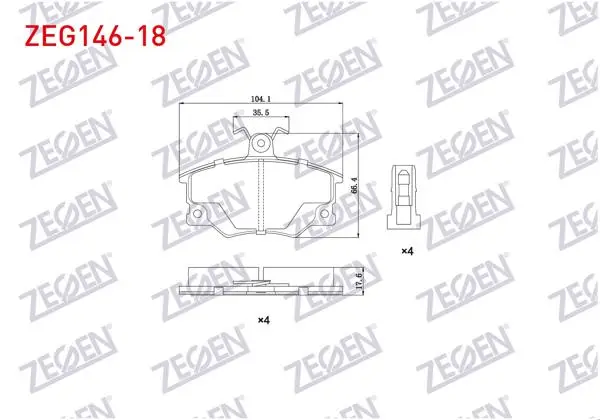 Fren Balata Ön Fiat Tempra 1.4 1992-1999 / 2.0İ 1992-1999 / Tipo 1.4İ 1990-2000 / 1.6İ 1990-2000 / Fiat Uno 70 1.4İ 1994-2000 / Alfa Romeo 145 (930) 1.6 1994-2001 / 146 (930) 2.0 Tı 1994-2001