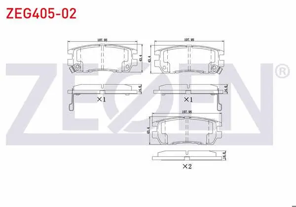 Fren Balata Arka Ikazlı Mitsubishi Pajero II 2.8 TD 1990-1999 / 2.5 TD 1990-1999 / 3.5İ 1990-2000 / Space Gear 1.8 Mpı 1998-2004 / Space Gear 1.9 Dı-D 1998-2004