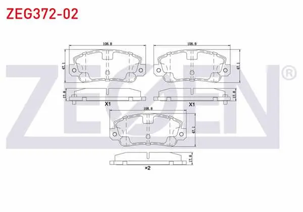 Fren Balata Ön Fiat Uno 60 1.1 1983-1996 / Seat Ibiza I (021A) 1.2 1984-1993 / Ibiza I (021A) 1.5 1984-1993