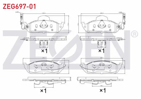 Fren Balata Ön Fişli Mercedes M Class (W163) Ml 270 CDI 1998-2005 / M Serisi (W163) Ml 320 1998-2005