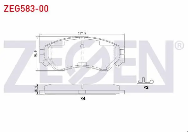Fren Balata Ön Mitsubishi L 200 (K7t,K6t) 2.5 TD 1996-2007 / L 200 (K7t,K6t) 2.0 1996-2007 / L 200 (K7t,K6t) 2.5 D 1996-2007