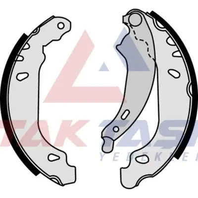 Fren Pabuç Balata Arka Renault Clio Symbol 1.4 Levyelı 180X42 mm 1998-2005 / Clio Symbol 1.5 DCI-1998-2005 / Clio Symbol 1.6 1998-2005 / Clio Symbol 1.2 1998-2005