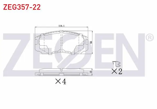 Fren Balata Ön Ikazlı Daihatsu Terios 1.3 Dx 97-05 / Terios 1.3 Dvvt, 1.5 05-/ Proton Gen 2 1.6İ 04-/ Mitsubishi Lancer VI 1.6 16V 95-03 / 1.3 12V 95-03 / 1.5 16V 95-03 / Colt IV 1.3 Glı 12V 92-96 / 1.6 Glx 92-96