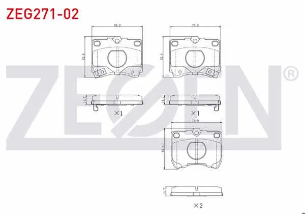 Fren Balata Ön Ikazlı Ford Fiesta III 1.3 1989-1995 / Kia Prıde (Da) 1.1 1990-1999 / Prıde (Da) 1.3 16V 1990-1999 / Mazda 121 (Da) 1.1 1987-1990 / 121 (Da) 1.3 1987-1990