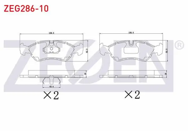 Fren Balata Ön Opel Vectra B 1.6İ 1995-2003 / Vectra B 1.8İ 16V 1995-2003 / Vectra B 2.0 Dtı 1995-2003 / Vectra B 1.7 TD 1995-2003 / Daewoo Espero (Klej) 1.8İ 1995-1999