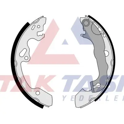 Fren Pabuç Balata Arka Ford Focus I (Daw,Dbw) 1.6İ 16V Levyelı 203,2X39 mm 1998-2004 / Focus I 1.8İ 16V 1998-2004 / Focus I 1.6 TDCI 1998-2004