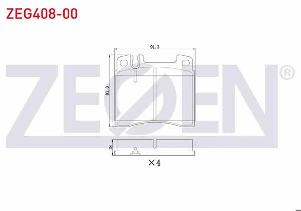Fren Balata Ön Mercedes S Serisi (W140) S 320 1991-1998 / S Serisi (W140) S 300 1991-1998