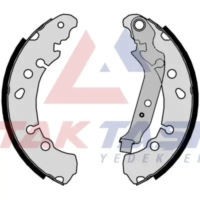 Fren Pabuç Balata Arka Toyota Yaris (P9) 1.3 Vvt-I Levyelı 203X40 mm 2006-2010 / Toyota Yaris (P9) 1.4 D4d 2006-2010 / Toyota Yaris (P9) 1.33 VVTI 2006-2010