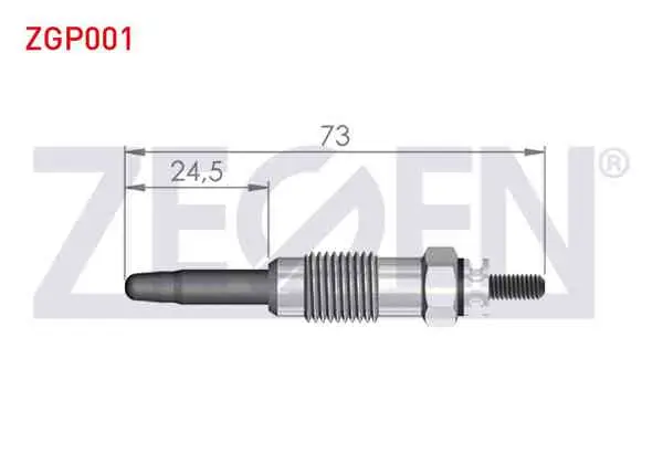 Kızdırma Buji 11V Citroen Berlingo (Mf) 1.9D 1996-2008 / Citroen Jumper I 1.9Td 1994-2002 / Fiat Ducato (230) 1.9Td 1994-2002 / Peugeot Partner (5,5F) 1.9D 1996-2008 (Xud9a)