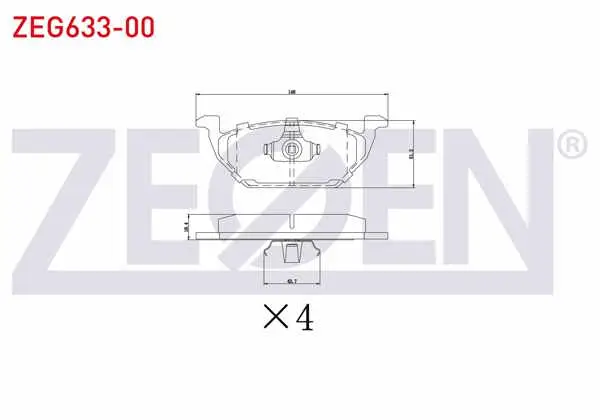 Fren Balata Ön VW Golf IV 1.4İ 16V 1997-2005 / Golf IV 1.6İ 16V 1997-2005 / Caddy II 1.9 TDI 1995-2004 / Caddy II 1.9 Sdı 1995-2004 / Leon 1.9 TDI 1999-2006 / Ibiza IV 1.4 TDI 2002-2009 / A1 1.4 TFSI 2010 -