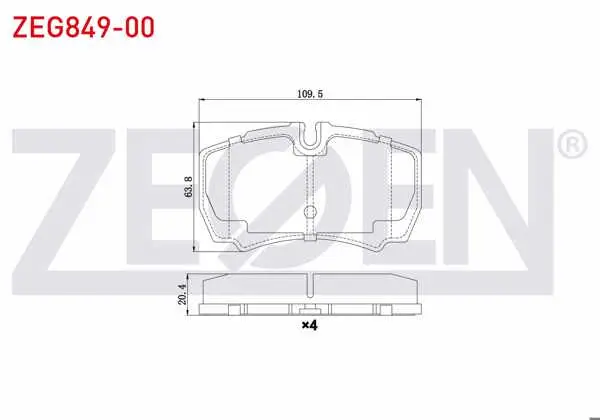 Fren Balata Arka Ford Transit (V347) 2.4 TDCI 2006-2014 / 3.2 TDCI 2006-2014 / Iveco Daily III 2.8İ 1999-2006 / Daily IV 2.3İ 2006-2011 / Daily V 2.3İ 2011-2014 / Daily V 3.0 2011-2014