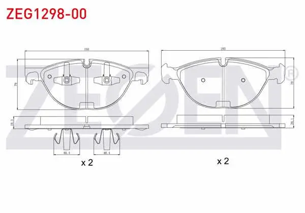Fren Balata Ön BMW X5 (E70) 4.8İ 2007-2012 / BMW X6 (E71,E72) 3.5 D 2008-/ BMW X6 (E71,E72) 4.4İ 2008 -