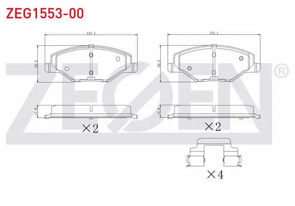 Fren Balata Ön Skoda Fabia II 1.2 2006-2015 / 1.2 TSI 2006-2015 / 1.4 2006-2015 / 1.6 2006-2015