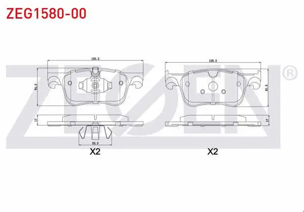 Fren Balata Ön Citroen C4 Picasso II 1.6 HDI 2013-/ C4 Picasso II 1.6 VTI 2013 -