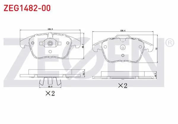 Fren Balata Ön Land Rover Range Rover Evoque (Lv) 2.0 Si4 2011 -