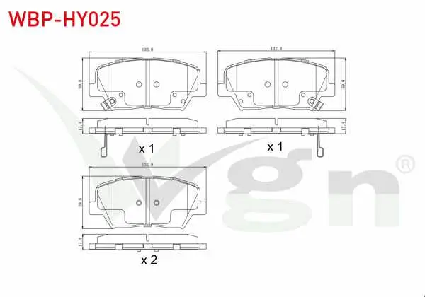Fren Balata Ön Ikazlı Hyundai Elantra 1.6 D-Cvvt 2011-2015 / Kia Cerato 1.6 CRDI 2016-/ Kia Cerato 1.6 Mpı 2016 -