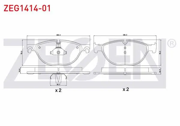Fren Balata Ön BMW 5 Serisi (F10) 535 D 2010-/ (F10) 530 D 2010-/ (F10) 535 İ 2010-/ 7 Serisi 730 İ 2009-/ 740 İ 2009-/ 6 Serisi (F13) 640 İ 2010-/ 6 Serisi (F12) 640 İ 2011 -