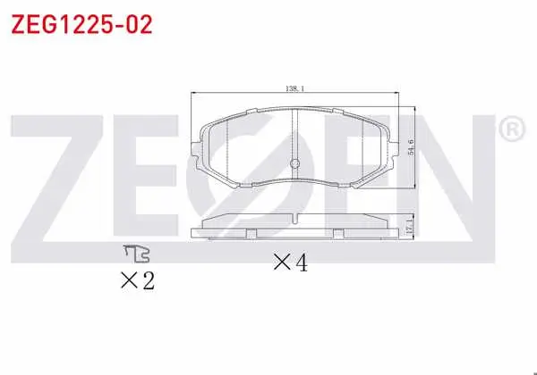 Fren Balata Ön Suzuki Grand Vitara II (Jt) 1.6 Vvt-I 2005-/ Grand Vitara II (Jt) 1.9 Ddıs 2005 -