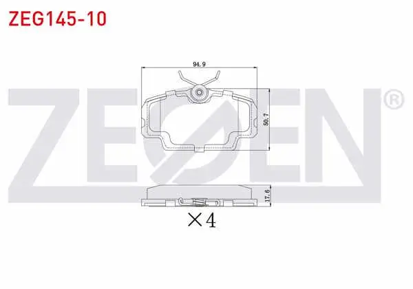 Fren Balata Ön Mercedes 190 (W201) 2.0 1982-1993 / 2.5 1982-1993 / D 2.5 1982-1993 / BMW 3 Serisi (E30) 316 İ 1982-1992 / 315 1982-1992 / 320 D 1982-1992 / 318 İ 1982-1992 / 323 İ 1982-1992