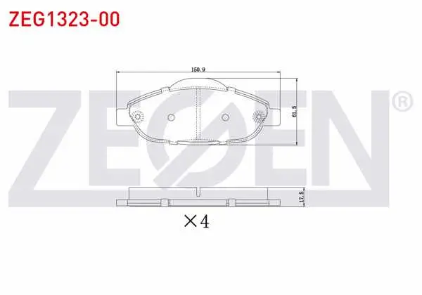 Fren Balata Ön Peugeot 308 (4A,4C) 1.6 HDI-1.6 VTI-1.6 Thp 2007-2013 / 3008 1.6 HDI-1.6 2009-/ 5008 1.6 HDI 110 Hp 2009 -