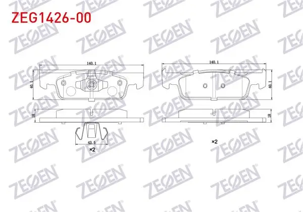 Fren Balata Ön Renault Symbol III (Jz0 / 1) 1.5 DCI 16 Jant 2012-/ Clio IV 1.5 DCI 75 Hp 2012-/ Clio IV 1.2 16V 16 2012-/ Dacia Sandero Stepway 1.5 DCI 2012-/ Smart Fortwo 1.0 2014-/ Forfour 1.0 2014 -