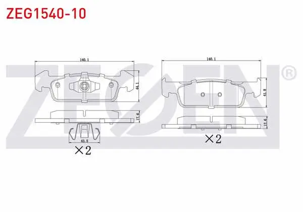 Fren Balata Ön Dacia Logan II 1.5 DCI 2012-/ Logan II 1.2 2012-/ Sandero II 1.2 2013-/ Sandero II 1.5 DCI 2013-/ Renault Twingo III 1.0 Sce 70 2014 -