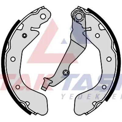 Fren Pabuç Balata Arka Chevrolet Kalos (T200) 1.2 Levyelı 200X36 mm 2003-2008 / Kalos 1.4 2003-2008 / Aveo 1.4İ 2006-2011 / Aveo 1.4 16V 15 Jant 2011-2014