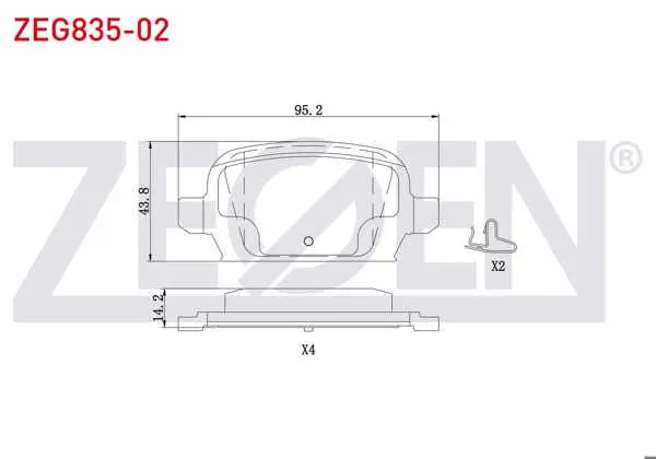Fren Balata Arka Opel Combo C 1.3 CDTI 2001-2006 / Combo C 1.7 CDTI 2001-2006 / Combo C 1.7 CDTI 2001-2006