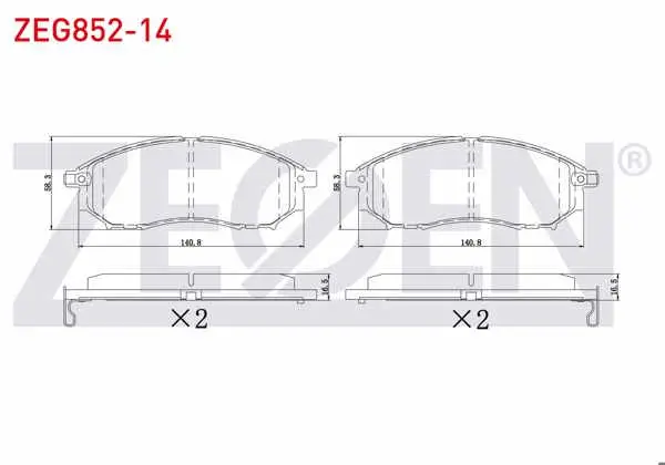 Fren Balata Ön Nissan Pathfinder (R51) 2.5 DCI 4Wd 2005-/ Murano (Z50) 3.5İ V6 2005-2008 / Renault Koleos (Hy) 2.0 DCI 2008-2014