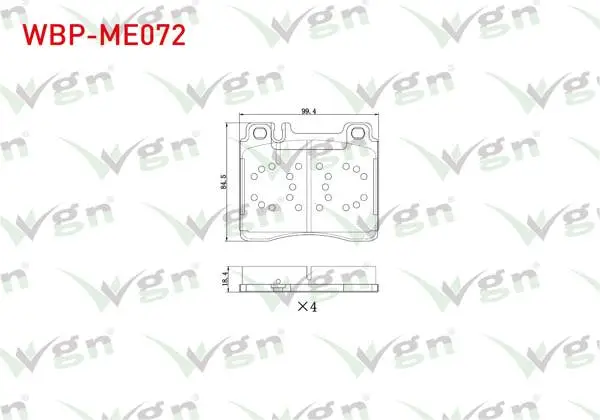 Fren Balata Ön Mercedes S Serisi (W140) S 320 1991-1998 / S Serisi (W140) S 300 1991-1998