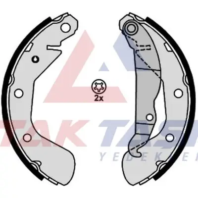 Fren Pabuç Balata Arka Opel Corsa B 1.0İ 3-5 Kı Levyelı 200X29mm 1993-2000 / Astra F 1.6İ 1991-1998 / Corsa B 1.4İ 1993-2000 / Corsa B 1.2İ 16V 1993-2000 / Corsa B 1.6İ 16V 1993-2000 / Tigra 1.6 16V 1994-2000