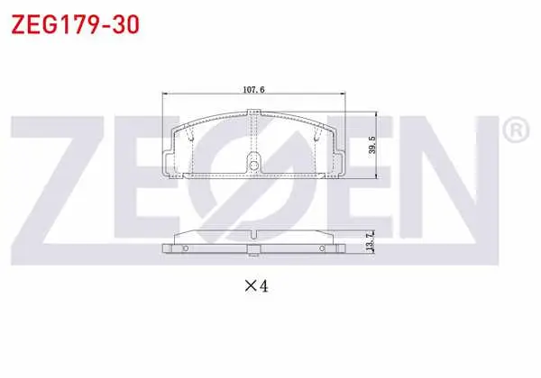 Fren Balata Arka Tel Delikli Mazda 323 VI (Bj) 1.4İ 16V 1998-2004 / 1.5İ 16V 1998-2004 / 1.6İ 1998-2004 / 2.0İ 1998-2004 / Mazda 6 (Gg,Gy) 2.0İ 2002-2007 / Mazda 6 (Gh) 2.0İ Mrz 2007-2012