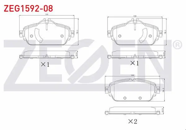 Fren Balata Ön Mercedes C Serisi (W205) C 180 2014-/ C Serisi (W205) C 180 Bluetec 2014 -
