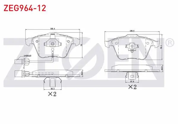 Fren Balata Ön Fişli Audi A8 2.8 2003-2010 / A8 4.2 V8 TDI 2003-2010 / A8 3.0 TFSI 2003-2010 / A4 2.0 TFSI 2004-2008 / Seat Exeo 1.6 2008-/ Leon 2.0 FSI 2005-2012 / Leon 1.8 TSI 2005-2012
