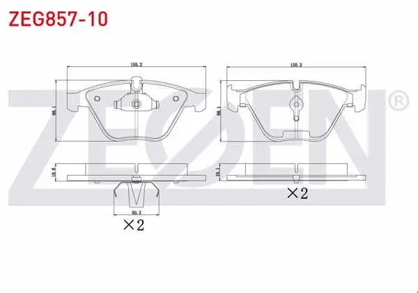 Fren Balata Ön BMW 3 Serisi (E90) 318 İ 2005-2011 / (E90) 320 İ 2005-2011 / (E90) 320 D 2005-2011 / (E90) 325 D 2005-2011