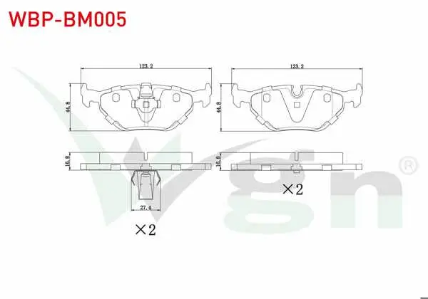 Fren Balata Arka BMW 5 Serisi (E39) 520 İ 1995-2003 / (E39) 523 İ 1995-2003 / (E39) 525 D 1995-2003 / (E39) 518 İ 1995-2003 / (E39) 525 İ 1995-2003 / (E39) 530 D 1995-2003 / (E39) 530 İ 1995-2003