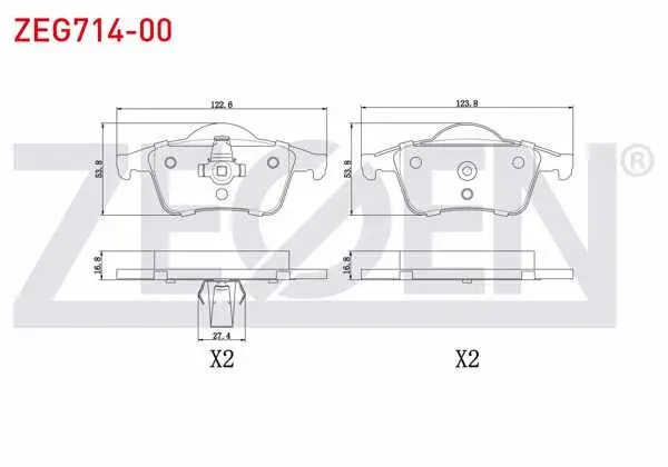 Fren Balata Arka Volvo C70 I 2.0 1998-2005 / S60 I 2.0 T5 2000-2010 / S80 I 3.0 T6 1998-2006 / V70 I 2.0 T 1997-2000 / V70 II 2.0 T 2000-2007 / S 80 I 2.0 T 1998-2006 / S60 I 2.0 T 2000-2010