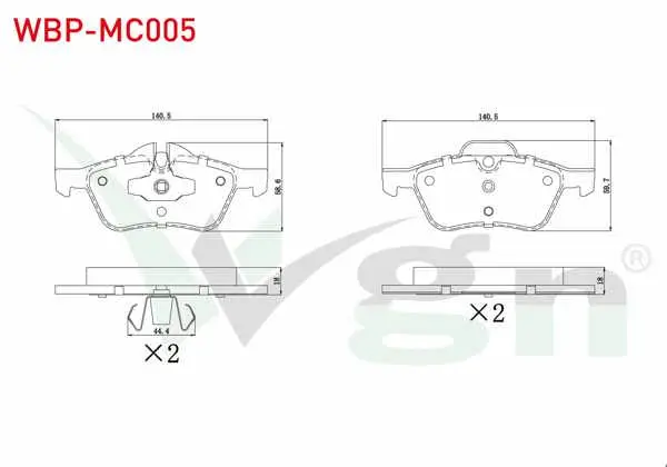 Fren Balata Ön Mini Mını (R50,R53) Cooper 1.6 18.30mm 2001-2006
