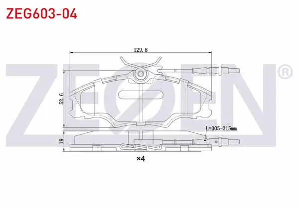Fren Balata Ön Fişli Peugeot 406 (8B) 2.0 HDI 14 Jant 1995-2004 / 406 (8B) 2.0İ 1995-2004 / Expert (222,223,224) 2.0 JTD 1996-2006