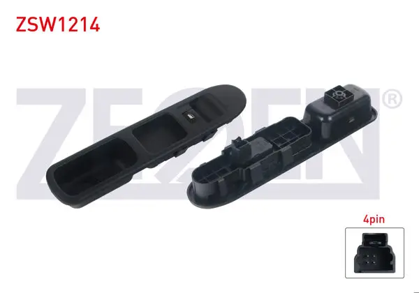 Cam Açma Anahtarı Tekli Çerçeveli 4 Pin Peugeot 307 2000-2007