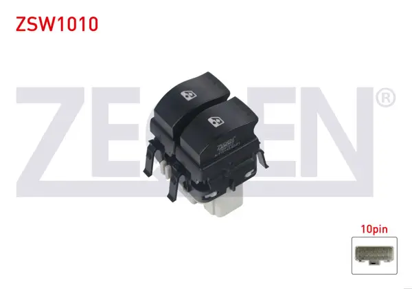 Cam Açma Anahtarı Çiftli Turuncu Işık 10 Pin Renault Megane II-Scenic II-Laguna II 2002-2009