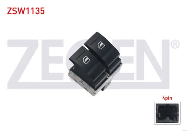 Cam Açma Anahtarı Çiftli 4 Pin Volkswagen Transporter V-VI 2003 -