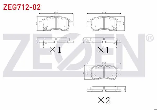 Fren Balata Ön Ikazlı Toyota Yaris (_Cp10) 1.0İ 1999-2005 / Yaris (_Cp10) 1.3İ 1999-2005