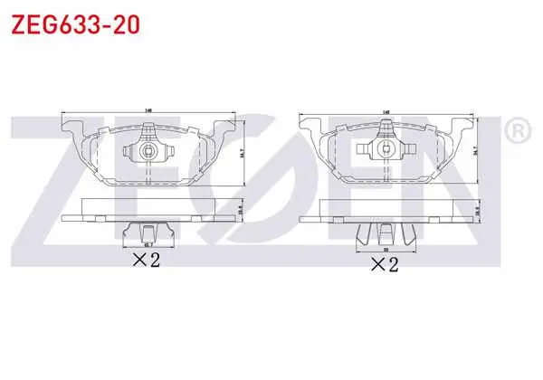 Fren Balata Ön VW Polo 1.4 TDI 2009-/ Polo 1.2 TDI 2009-/ Bora 1.9 TDI 1998-2005 / Jetta IV 2.0 TDI 2011-/ Golf IV 1.9 TDI 1997-2005 / Audi A3 1.9 TDI 1996-2003 / A1 A1 1.2 TFSI 2010-/ 1.4 TFSI 2010 -