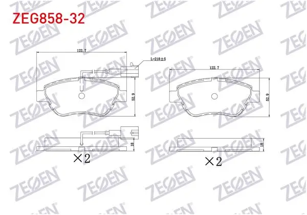 Fren Balata Ön Çift Fişli Fiat Linea 1.4 2010-/ Linea 1.6 Mjt 2010-/ Punto Evo 1.3 Mjt 2009-2012 / Alfa Romeo Mıto 1.6 JTD 2008-/ Mıto 1.4 T 2008-/ Citroen Nemo 1.3 HDI 2007-/ Bipper 1.3 HDI 2008 -
