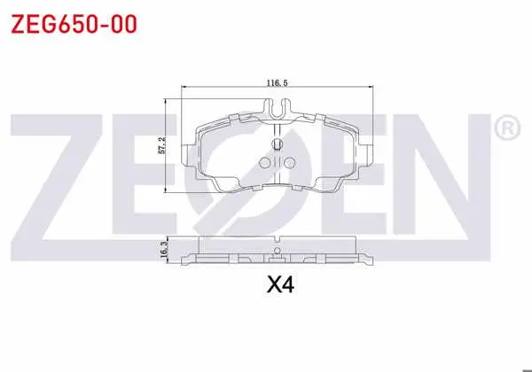 Fren Balata Ön Mercedes A Serisi (W168) A 160 1997-2004 / (W168) A 170 CDI 1997-2004