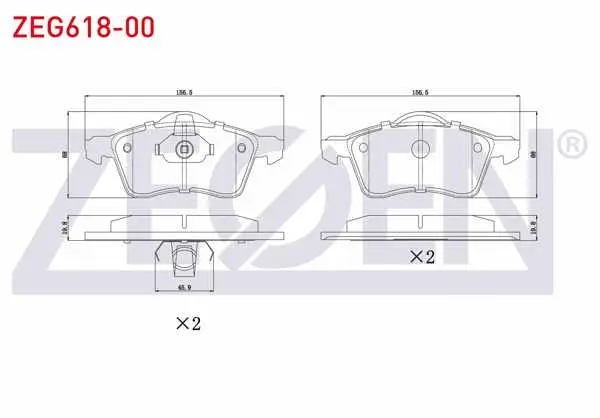 Fren Balata Ön Volkswagen Transporter IV (70Xb,70Xc,7Db,7Dw) 2.5 TDI 1990-2003