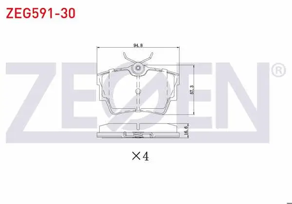 Fren Balata Arka Renault Traffic II 1.9 DCI-2.0 DCI 2001-2014 / Traffic III 1.6 DCI 2014-/ Opel Vivaro (J7) 1.9 Dı-2.0 CDTI-2.5 Dtı 2002-2014 / Vivaro (X83) 2.0 CDTI 2015 -