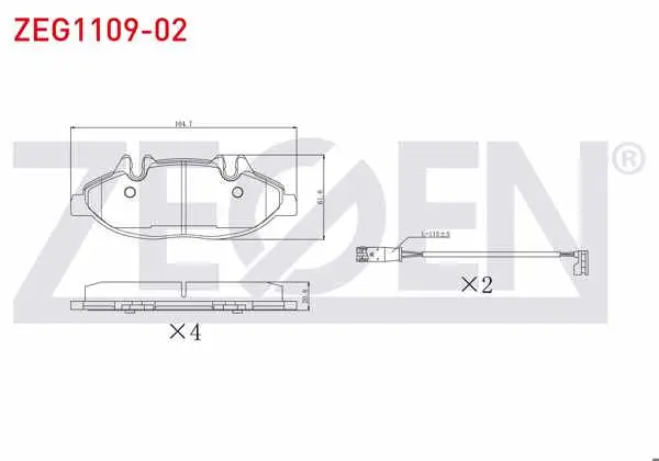 Fren Balata Ön Fişli Mercedes Vito (W639) 115 CDI 2003-2014 / Vito (W639) 110 CDI 2003-2014 / Viano (W639) 2.2 CDI 2003-2014 / Viano (W639) 2.0 CDI 2003-2014