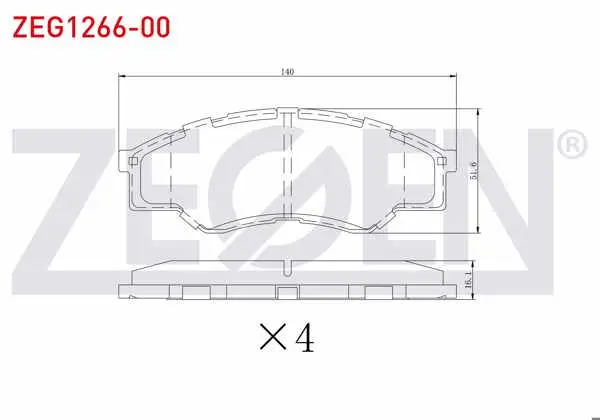 Fren Balata Ön Toyota Hı-Lux Pick Up 2.5 D 2005-2011 / Hı-Lux Pick Up 2.5 D-4D 2005-2011 / Hı-Lux Pick Up 3.0 D-4D 2005-2011